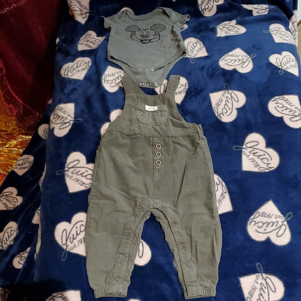 Kids Charcoal Overalls